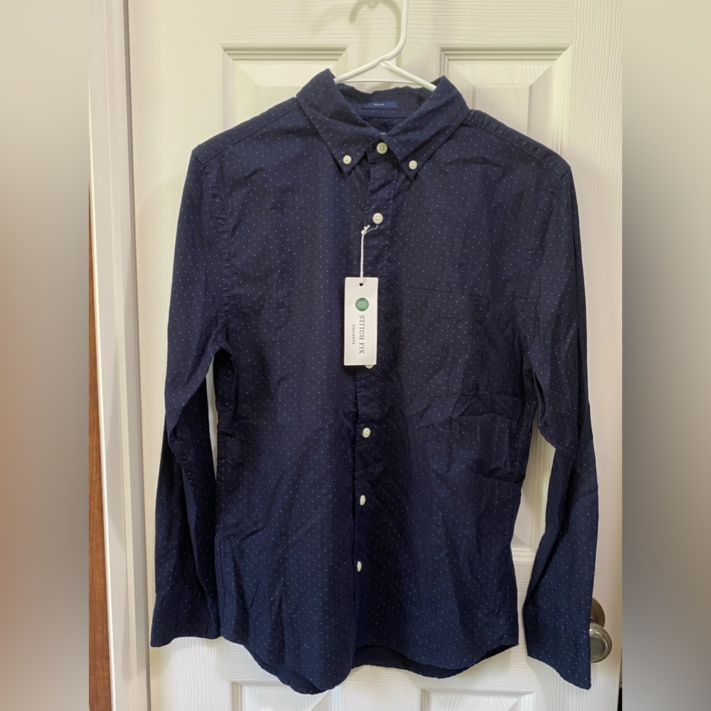 NWT Men’s Rye By Hawker Rye Slim Fit Long sleeve Oxford shirt